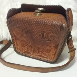 Vintage Tooled Leather Purse